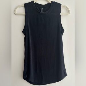 Athleta Black Highneck Tank Top, Women’s Athleisure Tops, Size XXS
